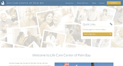 Desktop Screenshot of lifecarecenterofpalmbay.com