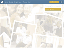Tablet Screenshot of lifecarecenterofpalmbay.com